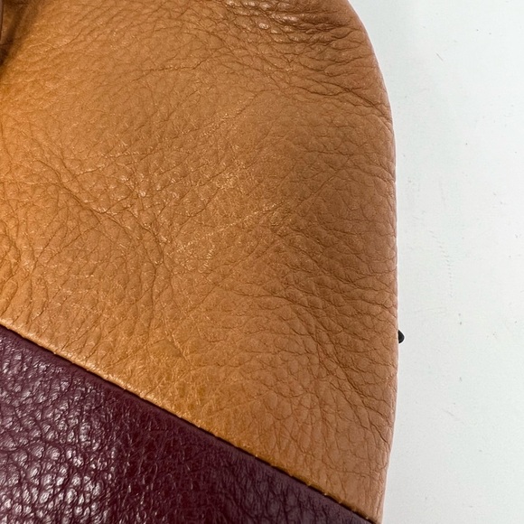 Fossil Patchwork  Multicolor Leather Zipper Pocket Satchel Crossbody Bag - Picture 4 of 15